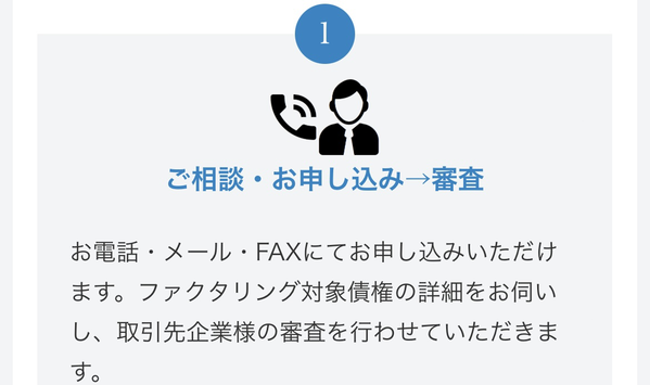 STEP1 相談・申し込み→審査
