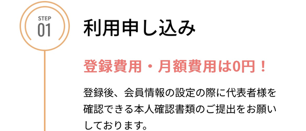 STEP1 利用申し込み