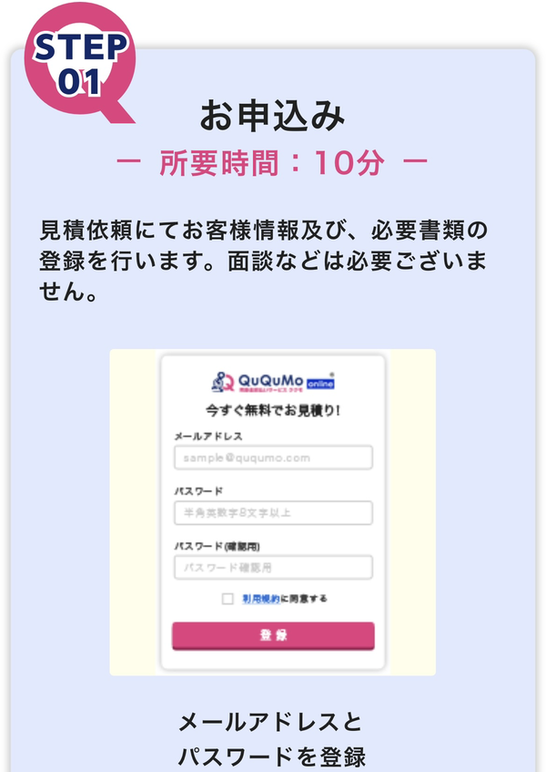 STEP1 申込み （所要時間：10分）
