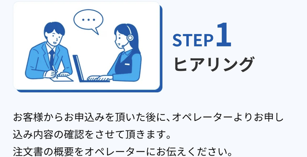 STEP1 ヒアリング