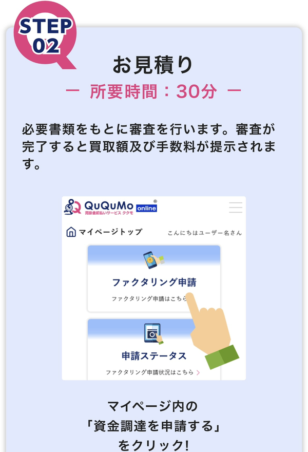 STEP2 お見積り （所要時間：30分）