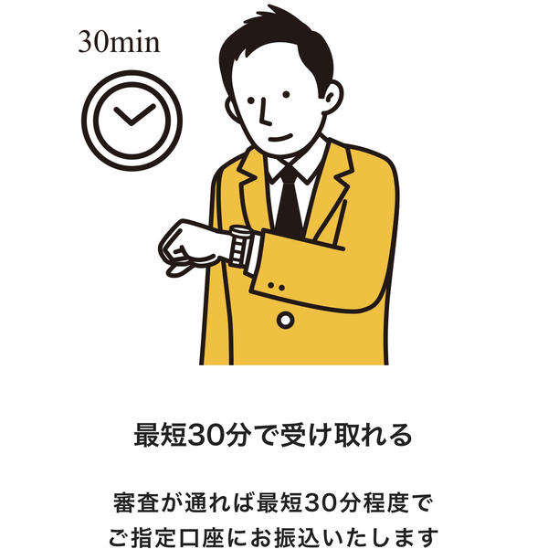 POINT3 最短30分で受け取れる
