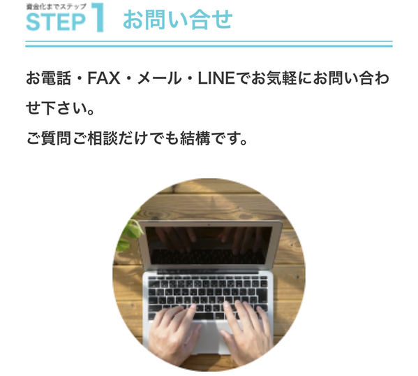 STEP1 お問い合せ