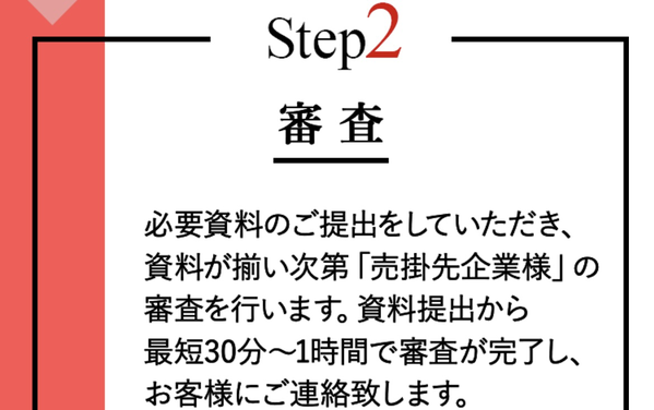 STEP2 最短2時間スピード審査