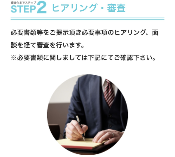 STEP2 ヒアリング・審査