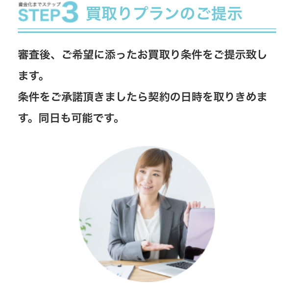 STEP3 買取りプランのご提示